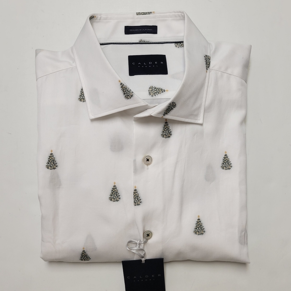 CALDER CARMEL Christmas Tree Limited Edition 1/200 Extra Large Men's Shirt NWT